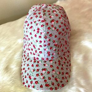 Gently used floral baseball cap
